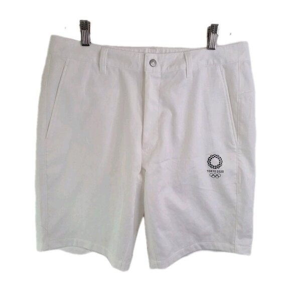 Asics Men's Tokyo 2020 Summer Olympic Games Casual Sport Shorts White Size 32 - Picture 1 of 10